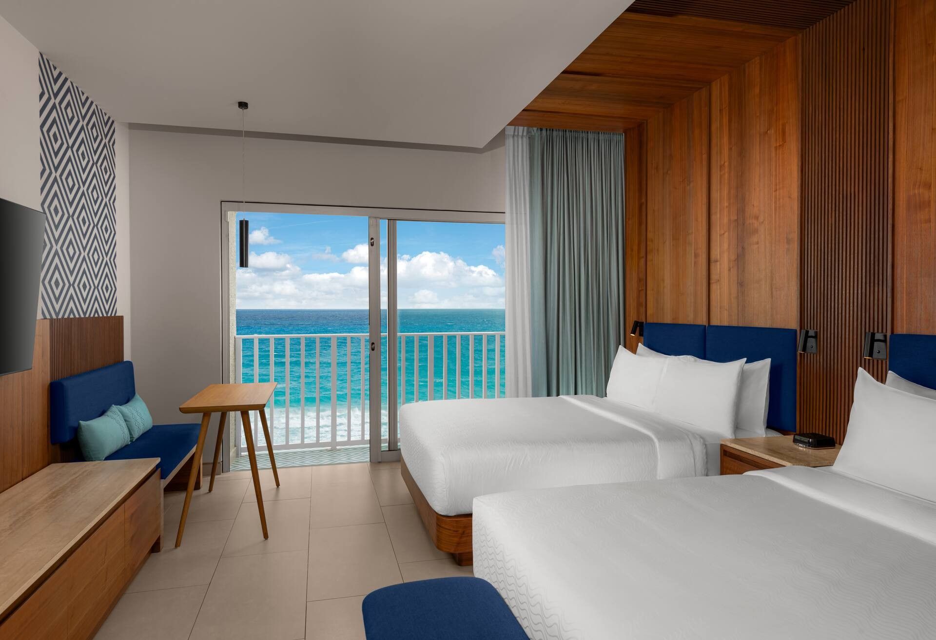Enclave Beachfront Room - 2 camas Queen - balcón