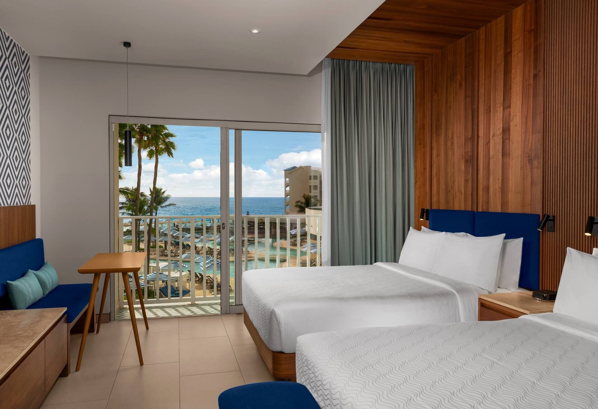 vista al mar Room - 2 camas Queen — 3