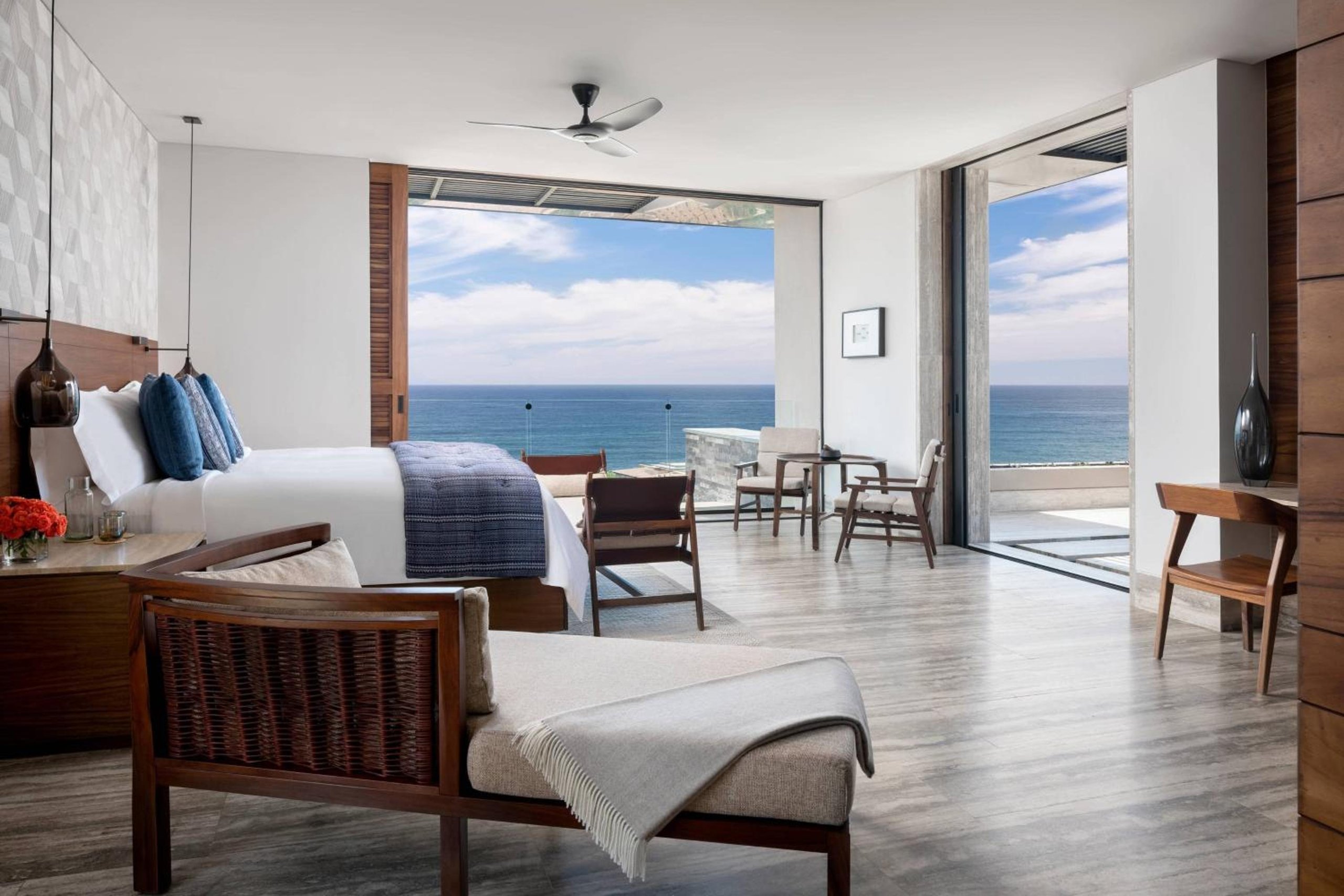 Vista al mar, Habitación de huéspedes, 1 cama King, Planta superior, Piscina de inmersión, Terraza