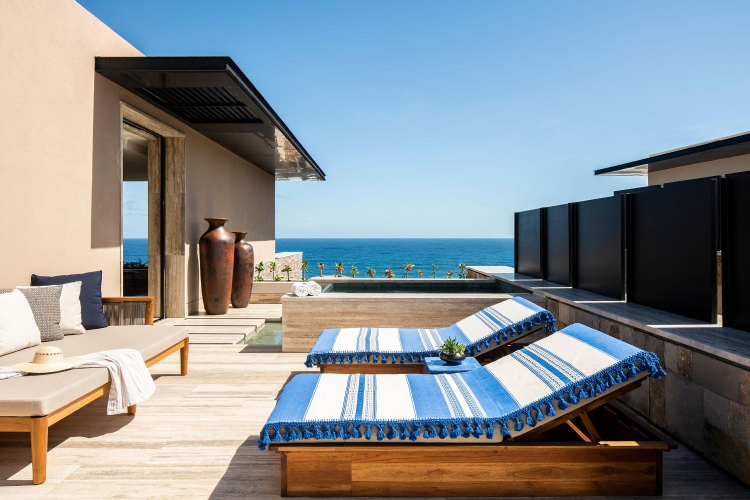 Vista al Océano Cortes, Suite de 1 Dormitorio, 1 Cama King, Sofá cama, Piso superior, Piscina de inmersión, Terraza — 5