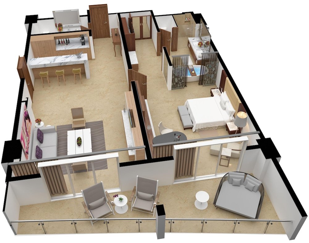 Suite Presidencial Royale de una habitación con vista al mar — 6