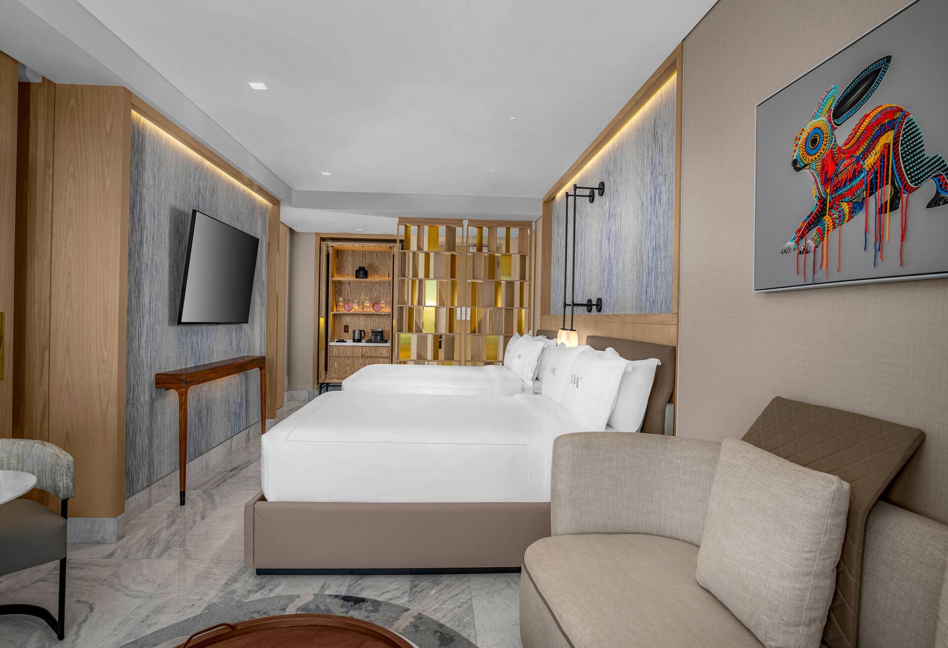 Ocean Front 2 camas Queen Guestroom