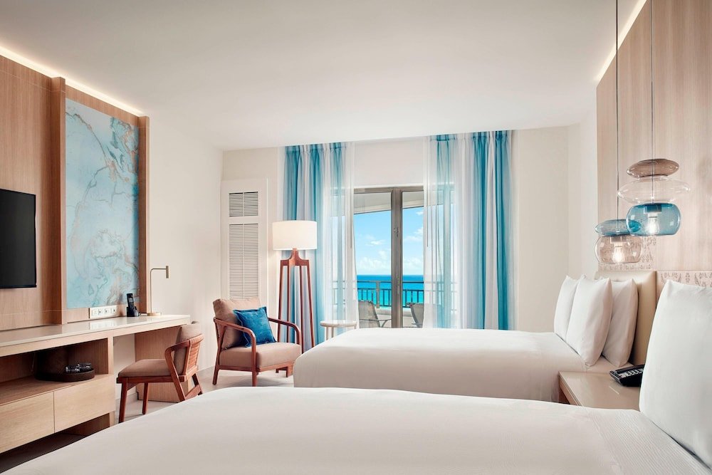 Habitación Deluxe, 2 camas dobles, vista al mar (balcón)