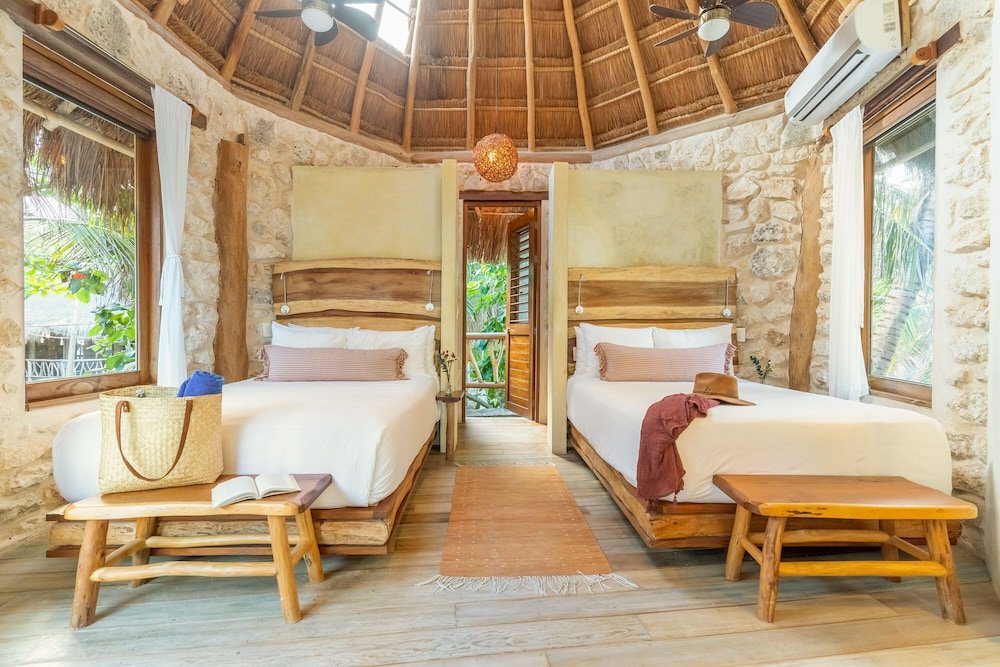 Room, 2 camas dobles, Partial vista al mar — 2