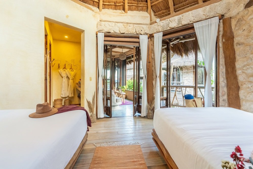 Room, 2 camas dobles, Partial vista al mar — 3