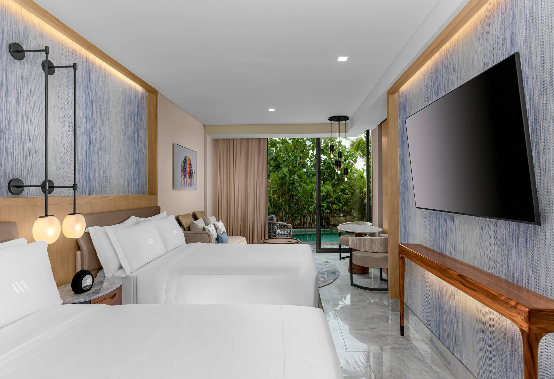Swim up Pool 2 cama Queen Guestroom